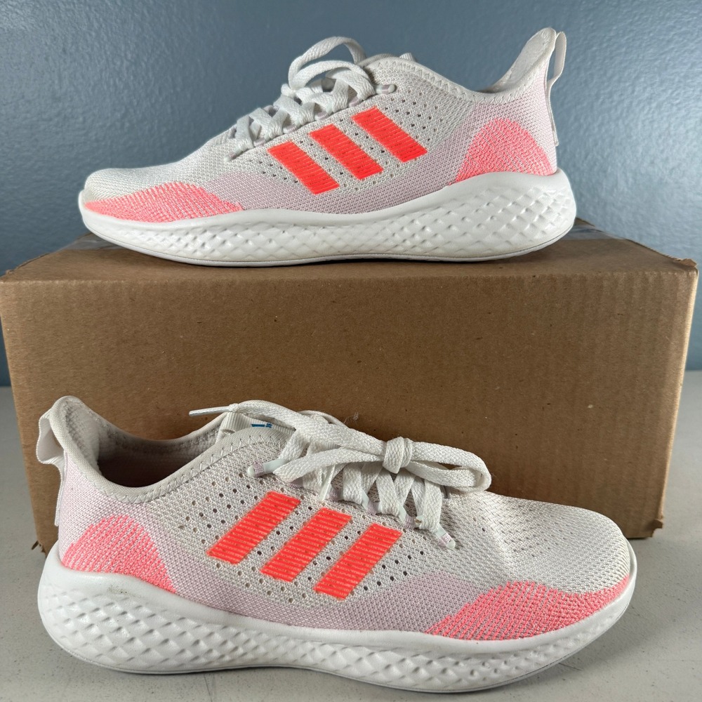 Adidas‎ Puremotion White Solar Orange Running Shoes GY8597 Womens 9